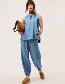 Lyocell Denim Tank Top