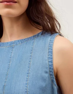 Lyocell Denim Tank Top