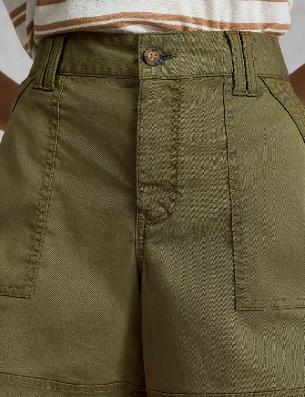 Lyocell Rich Cargo Shorts with Cotton
