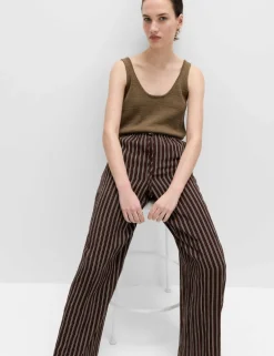 Lyocell Rich Drawstring Wide Leg Trousers