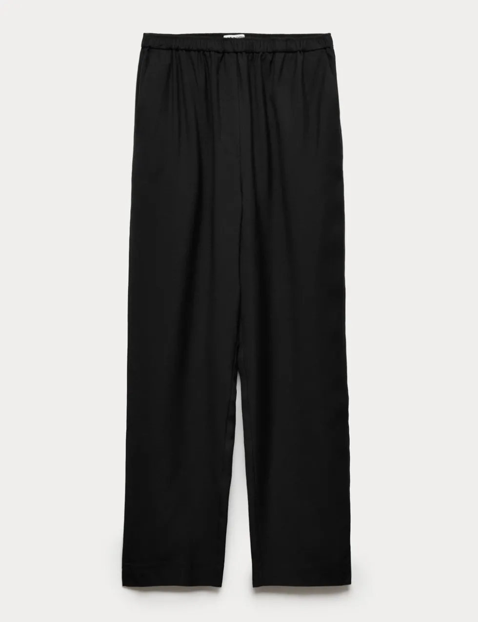 Lyocell Rich Elasticated Waist Tapered Trousers