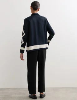 Lyocell Rich Elasticated Waist Tapered Trousers