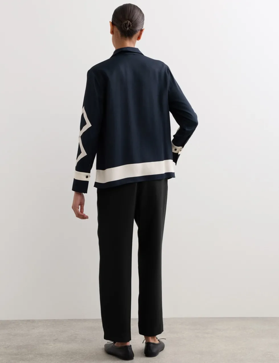 Lyocell Rich Elasticated Waist Tapered Trousers