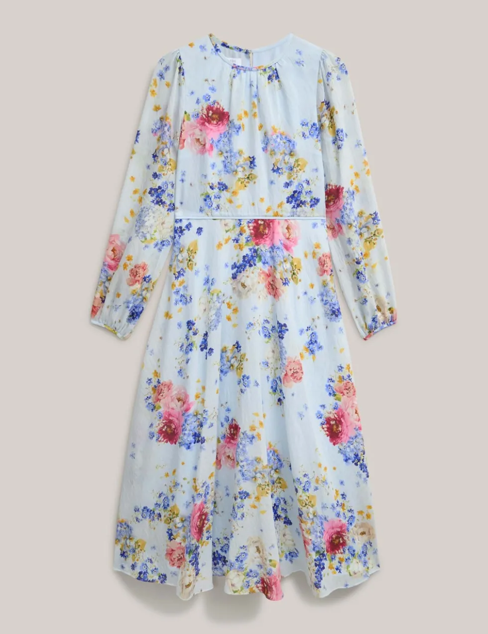 Lyocell Rich Floral Midi Skater Dress