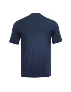 Lyocell Rich Henley Neck T-Shirt with Wool