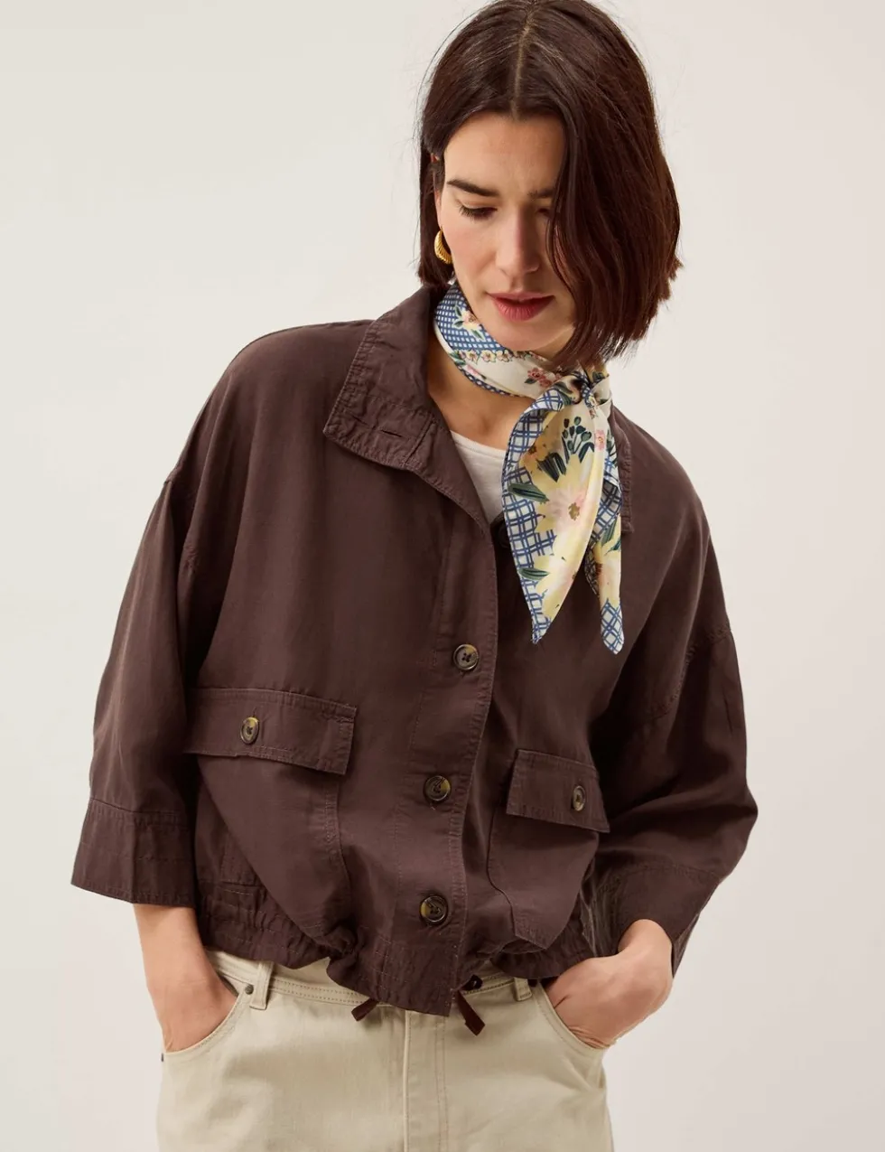 Lyocell Rich Lightweight Utility Jacket