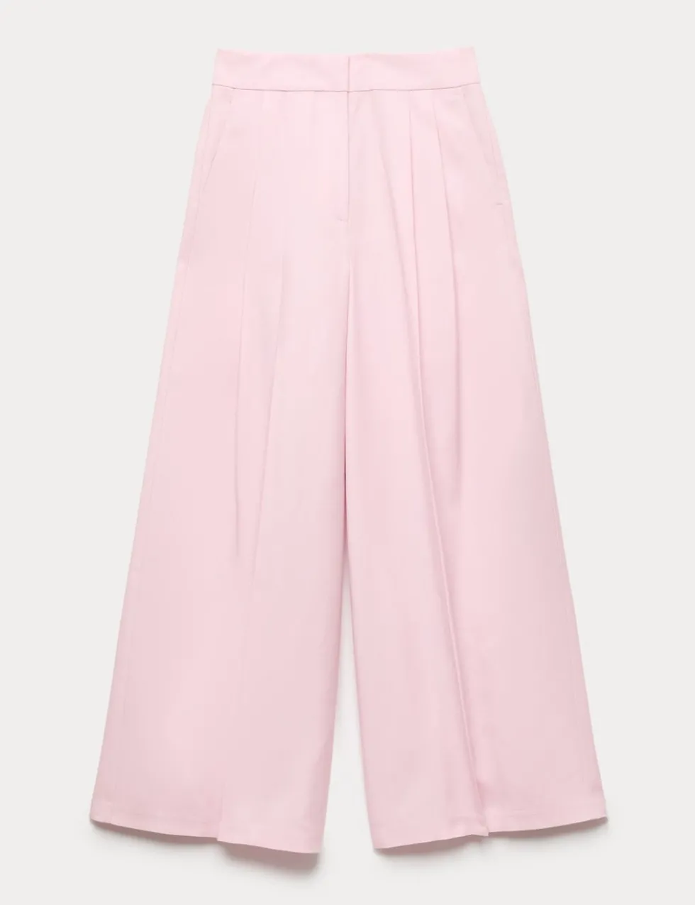 Lyocell Rich Pleat Front Palazzo Trousers