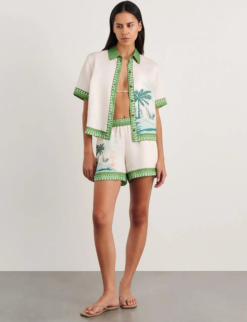 Lyocell Rich Printed Shorts