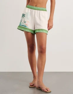 Lyocell Rich Printed Shorts