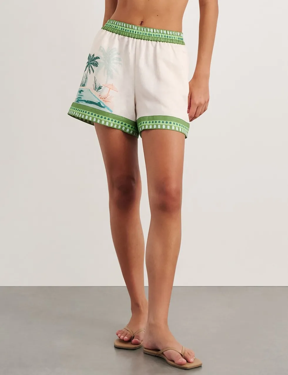 Lyocell Rich Printed Shorts