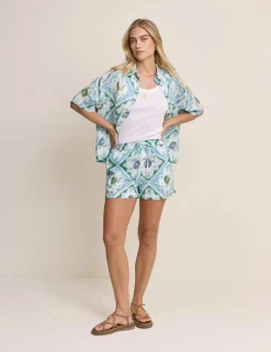 Lyocell Rich Printed Shorts