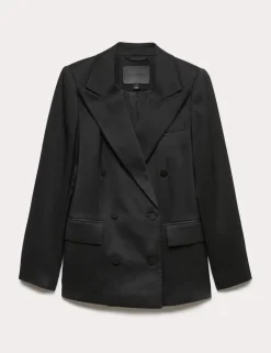 Lyocell Rich Tailored Double Breasted Blazer
