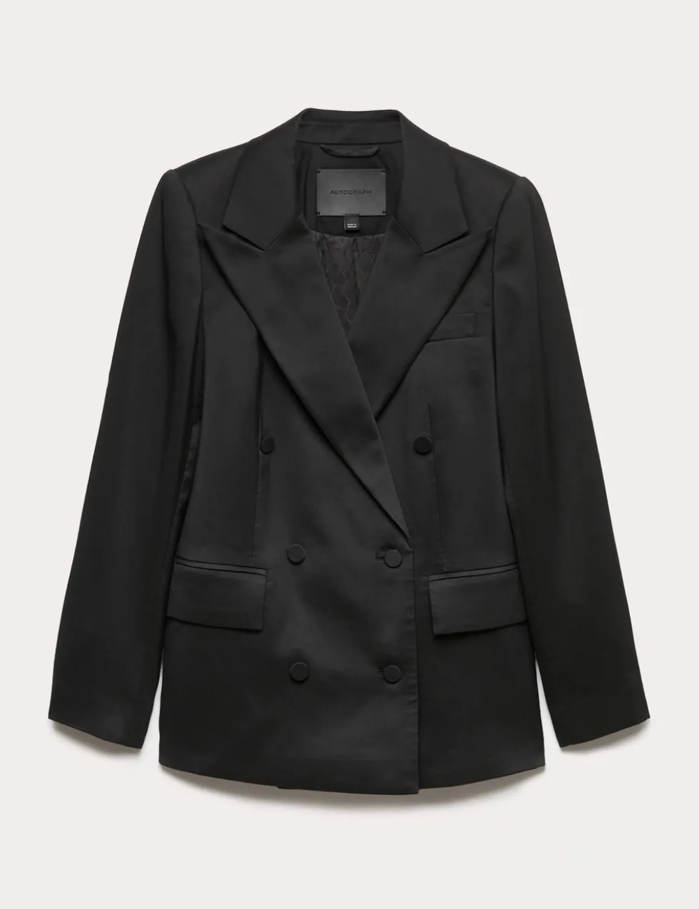 Lyocell Rich Tailored Double Breasted Blazer
