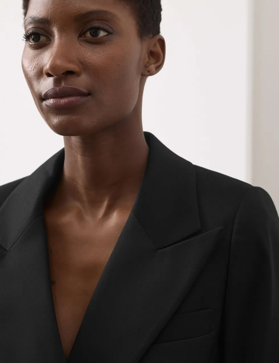 Lyocell Rich Tailored Double Breasted Blazer