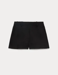 Lyocell Rich Tailored Shorts with Linen