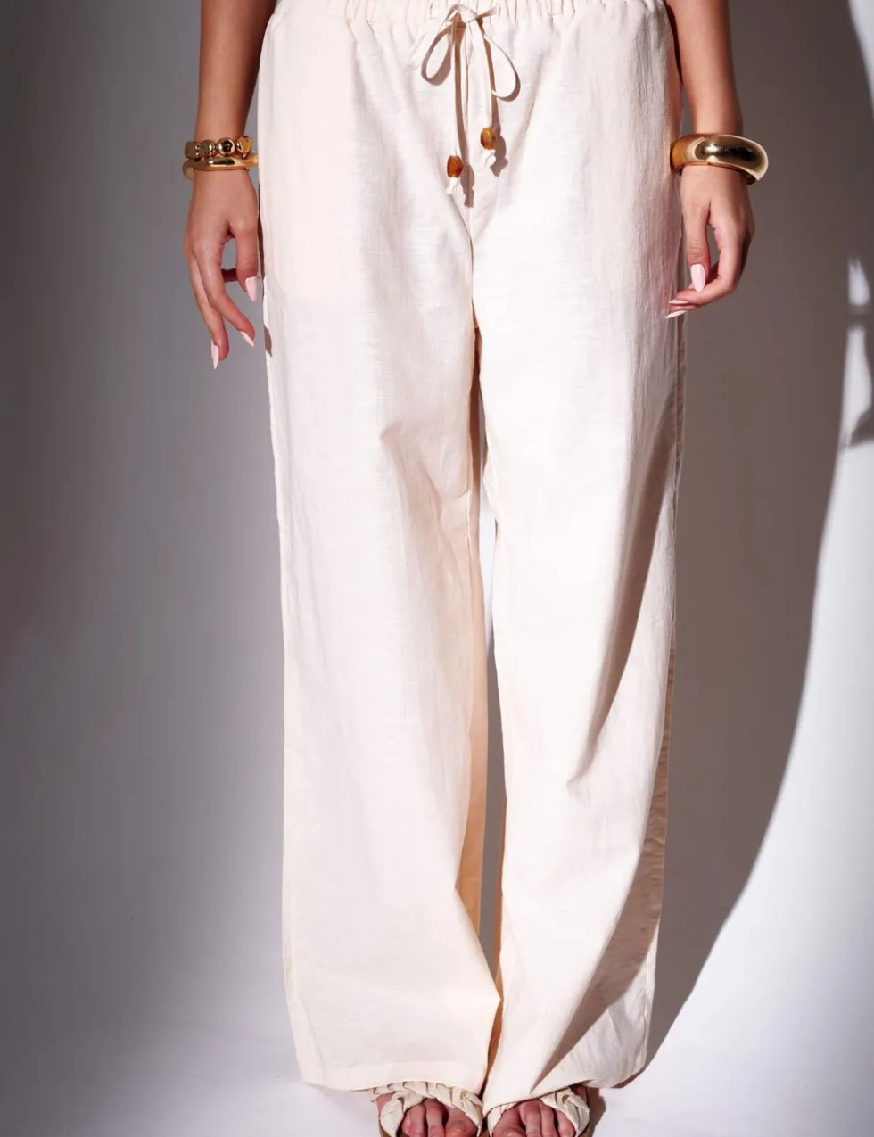 Lyocell Rich Wide Leg Trousers