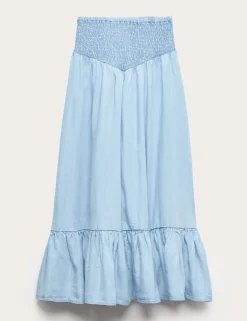 Lyocell Shirred Maxi Skirt (6-16 Yrs)