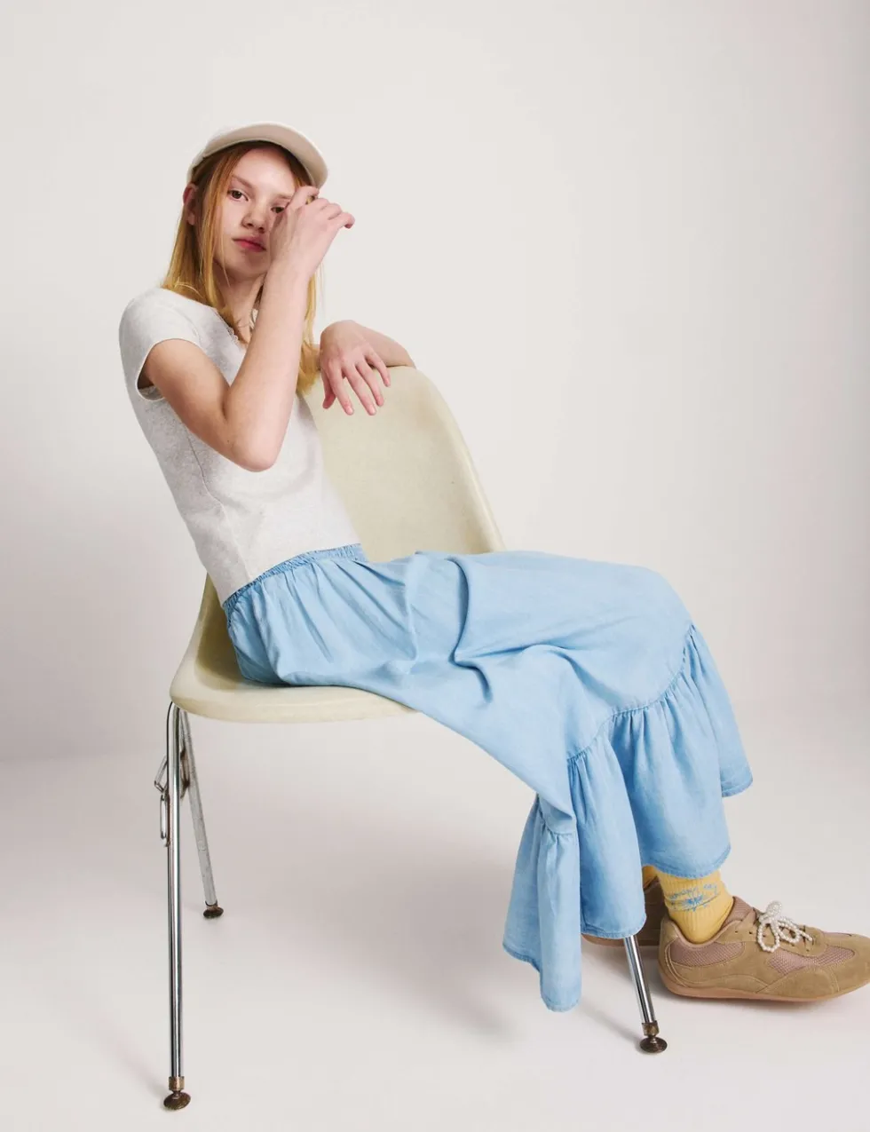Lyocell Shirred Maxi Skirt (6-16 Yrs)