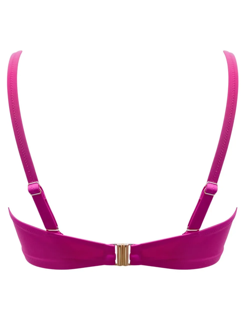 Madrid Wired Ruched Plunge Bikini Top (B-G)