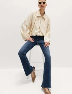 Magic Shaping High Waisted Slim Flare Jeans