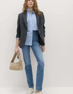 Magic Shaping High Waisted Straight Leg Jeans