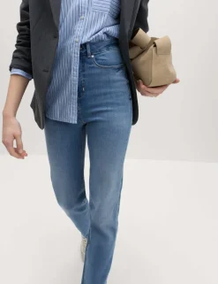 Magic Shaping High Waisted Straight Leg Jeans