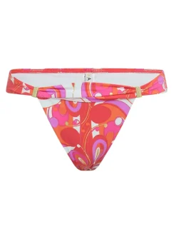 Maia Printed High Leg Bikini Bottoms