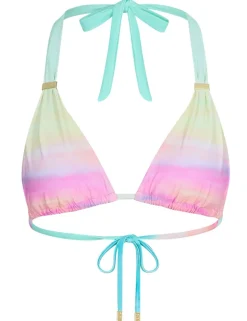 Maia Printed Padded Halterneck Bikini Top