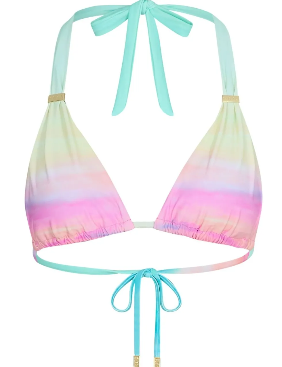 Maia Printed Padded Halterneck Bikini Top