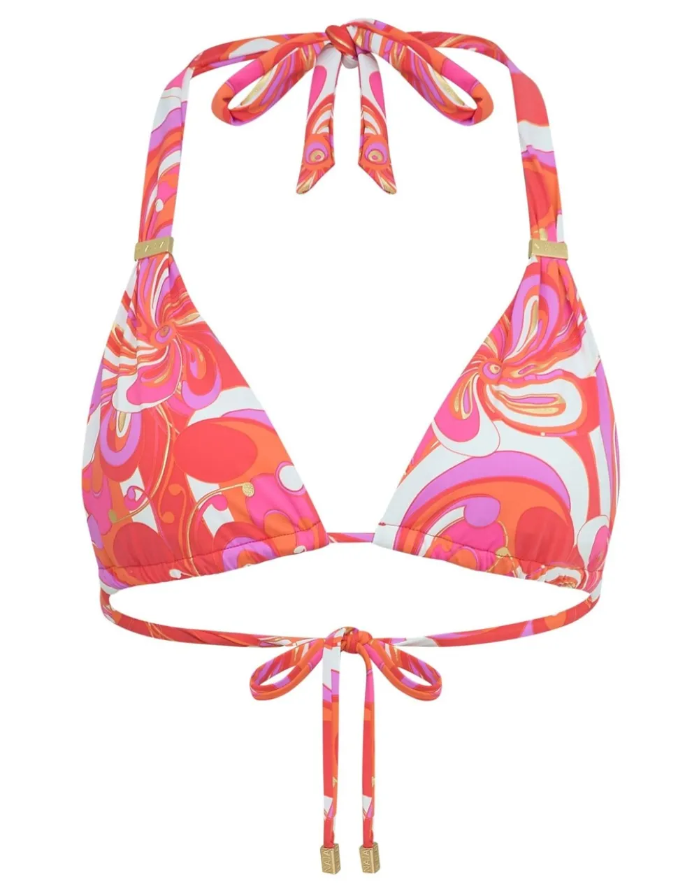 Maia Printed Padded Triangle Bikini Top