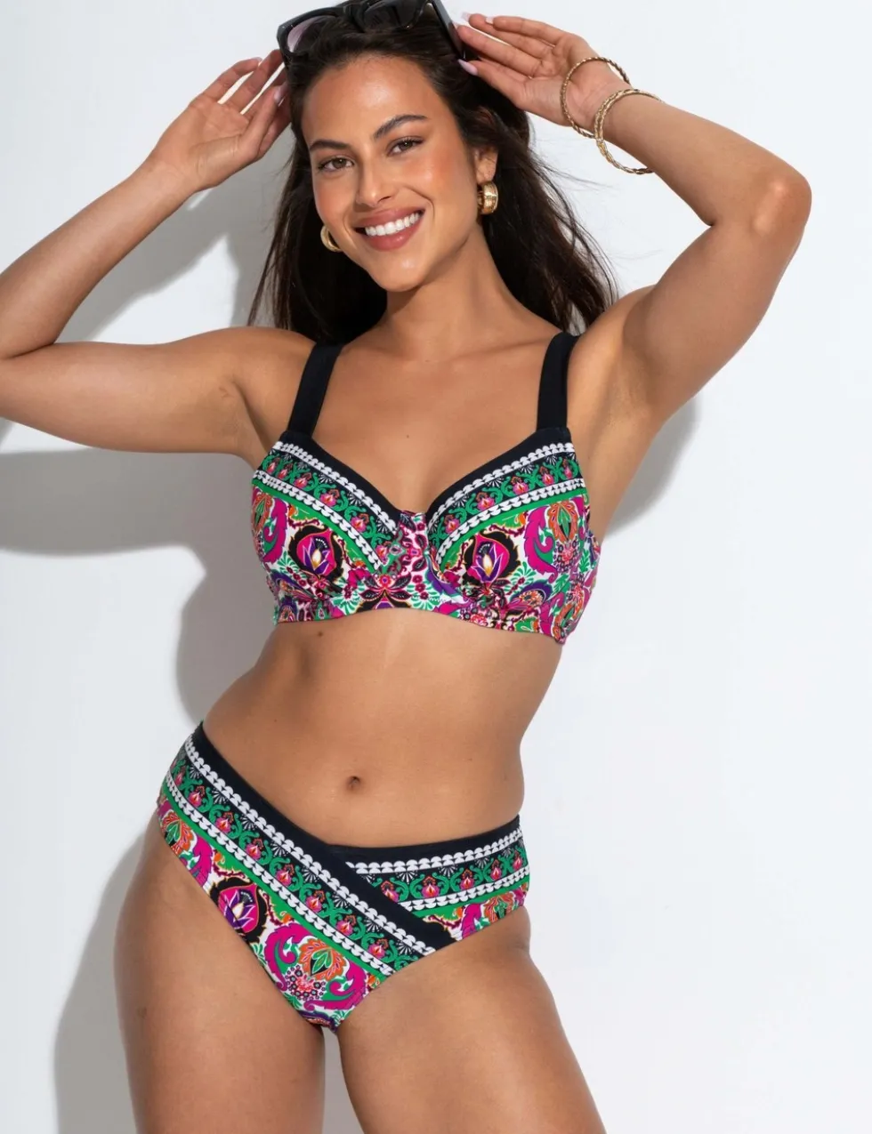 Maldives Wired Ring Detail Bikini Top C-G