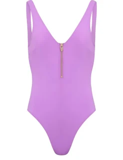 Malibu Tummy Control Zip Detail Padded Swimsuit