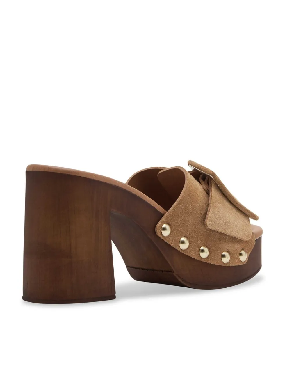 Marlena Suede Block Heel Mules