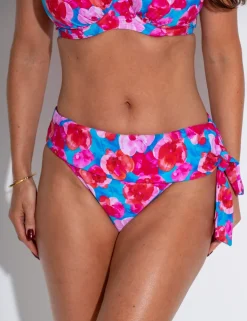 Marrakesh Floral Roll Top Bikini Bottoms