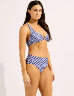 Marseille Printed Padded Triangle Bikini Top