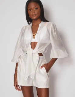 Martinique Cotton Rich Beach Cover Up Shirt