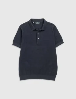 Masons Pure Cotton Flat Knitted Polo Shirt