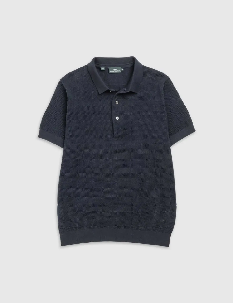Masons Pure Cotton Flat Knitted Polo Shirt
