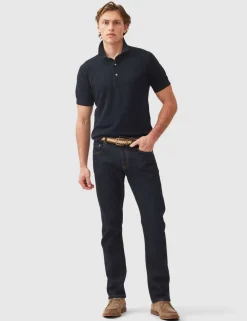 Masons Pure Cotton Flat Knitted Polo Shirt