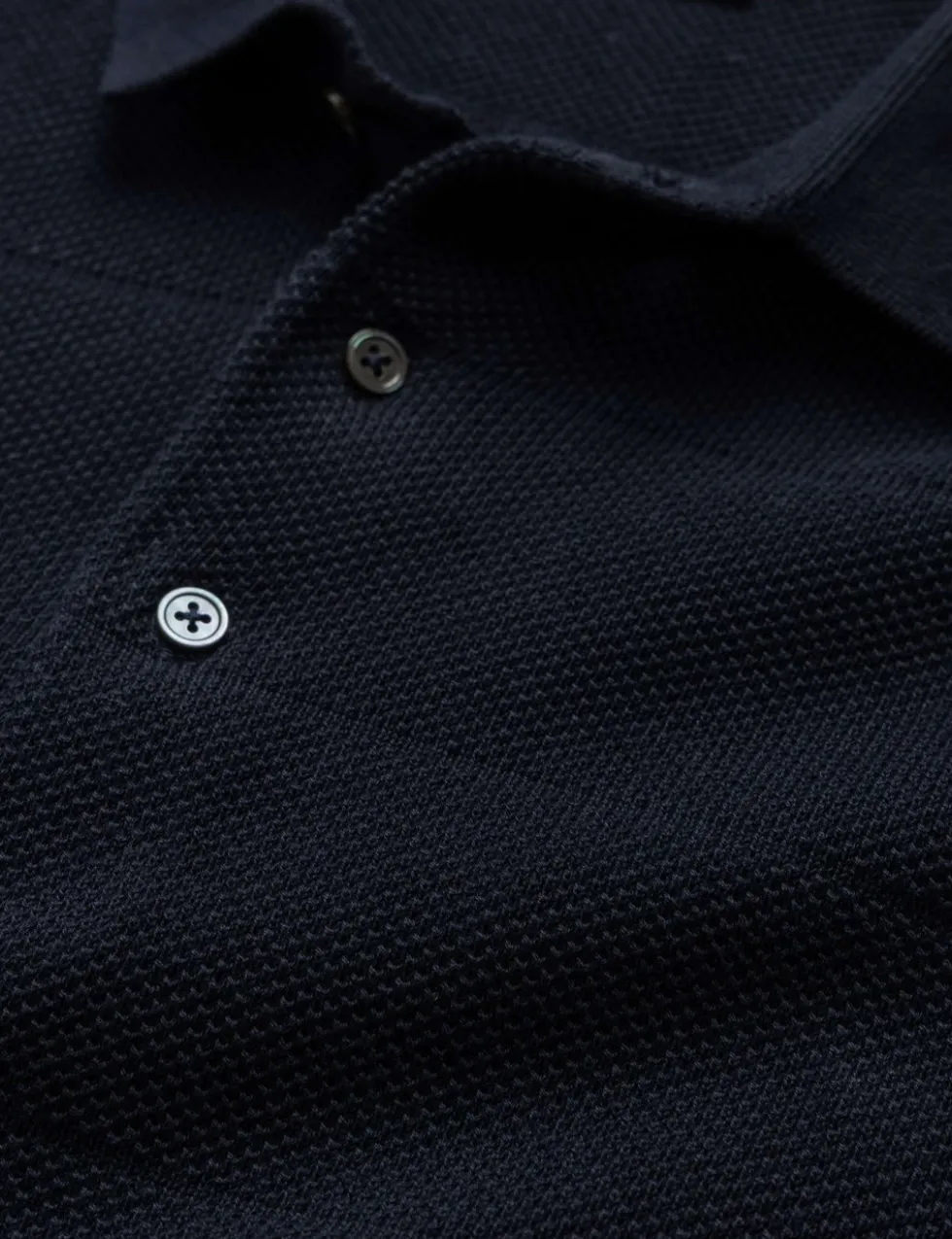 Masons Pure Cotton Flat Knitted Polo Shirt