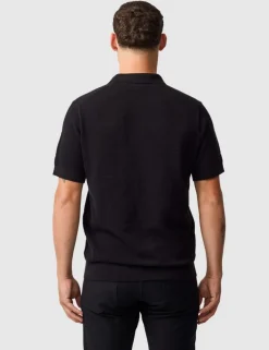 Masons Pure Cotton Flat Knitted Polo Shirt