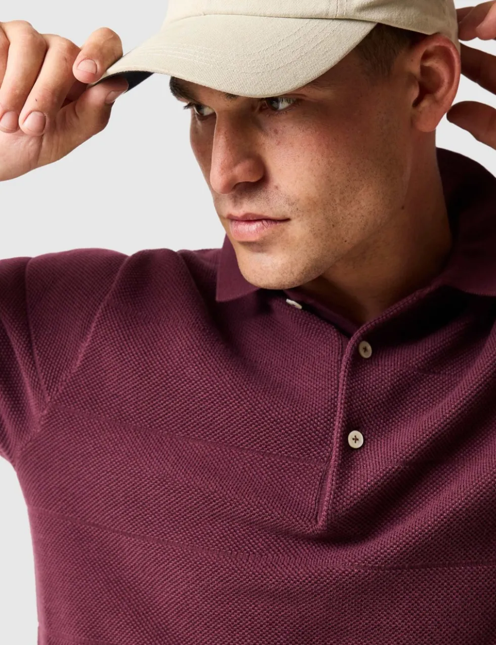 Masons Pure Cotton Flat Knitted Polo Shirt