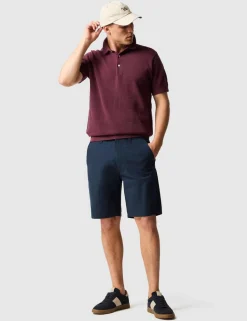 Masons Pure Cotton Flat Knitted Polo Shirt