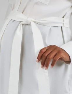 Maternity Cotton Rich Tie Front Blouse Shirt