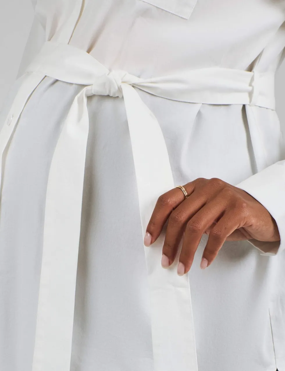Maternity Cotton Rich Tie Front Blouse Shirt