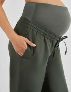 Maternity Cotton Rich Wide Leg Trousers