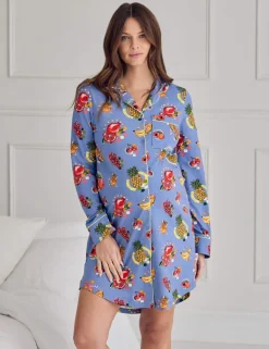 Maternity Jersey Fruit Print Nightshirt