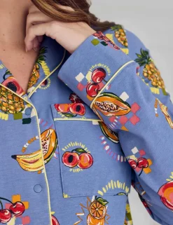 Maternity Jersey Fruit Print Nightshirt