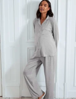 Maternity Modal Long Button Up Pyjama Set