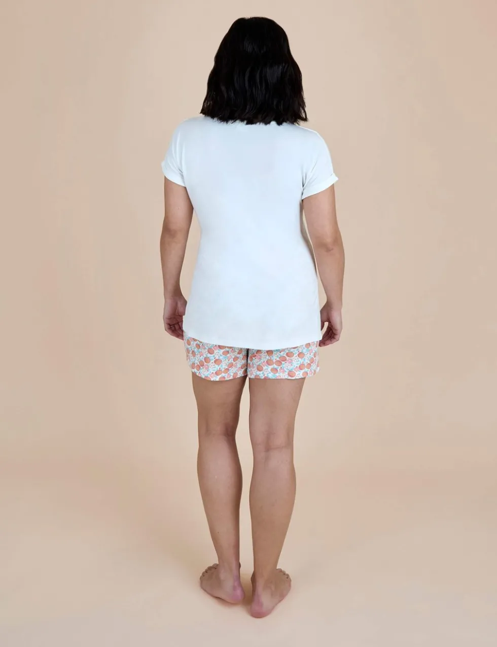 Maternity Peach Print Phamas